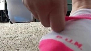 60fps,amateur,close up,cute,feet,fetish,hd,socks,solo,toes,tricked,